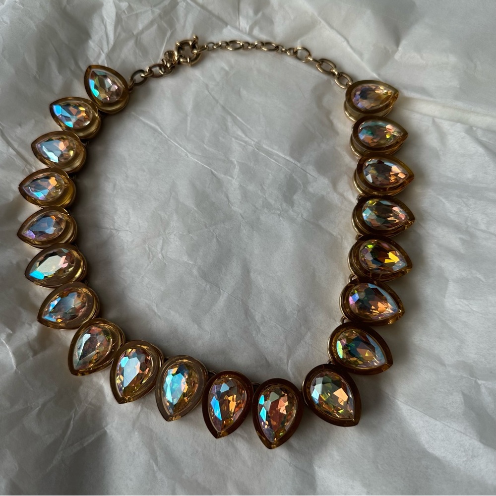 J. Crew Teardrop Crystal Necklace - Picture 9 of 14
